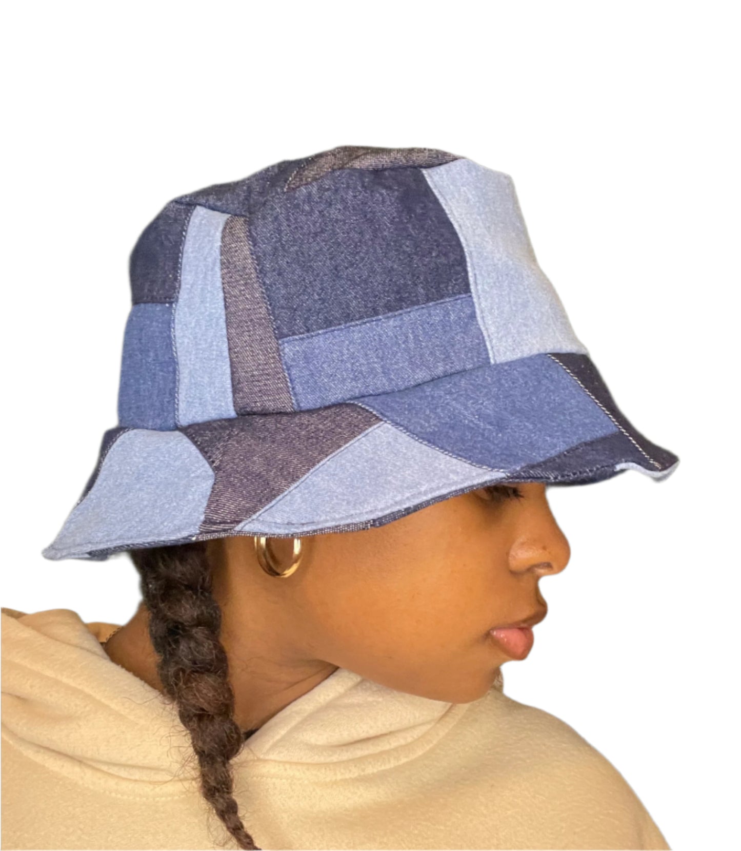 Denim Block Bucket Hat