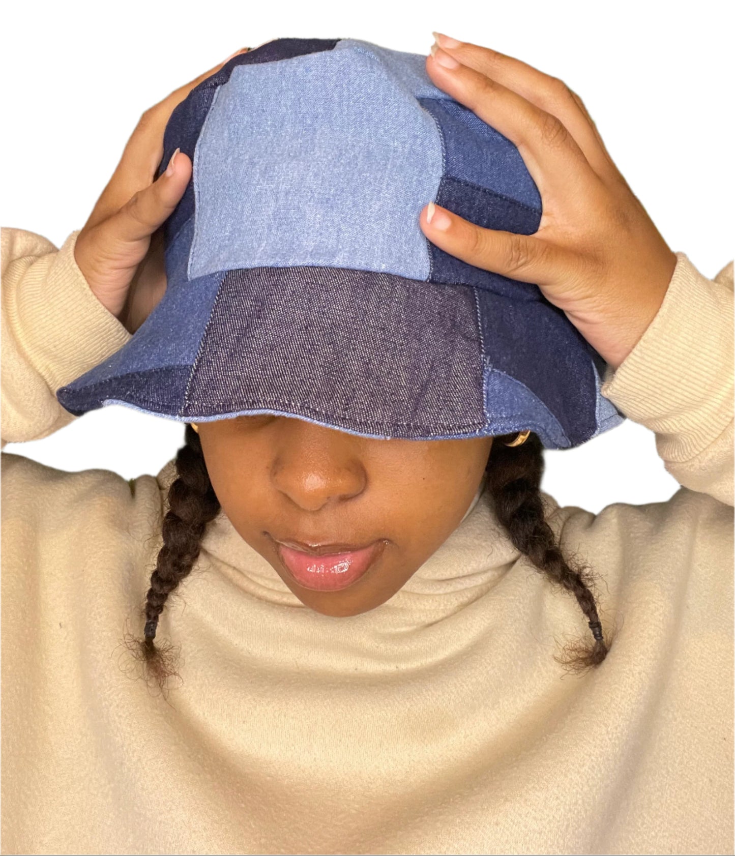 Denim Block Bucket Hat